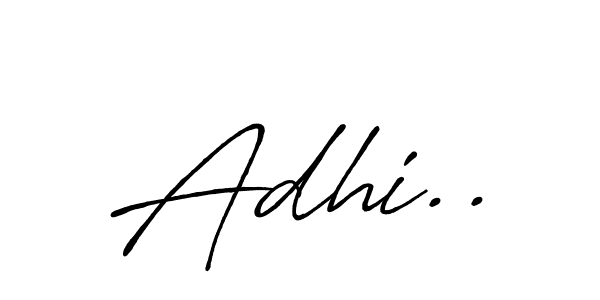 Make a beautiful signature design for name Adhi... With this signature (Antro_Vectra_Bolder) style, you can create a handwritten signature for free. Adhi.. signature style 7 images and pictures png