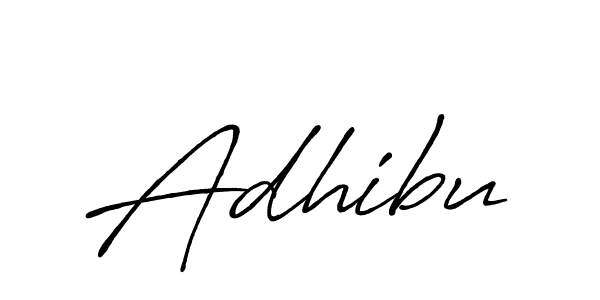 How to make Adhibu signature? Antro_Vectra_Bolder is a professional autograph style. Create handwritten signature for Adhibu name. Adhibu signature style 7 images and pictures png