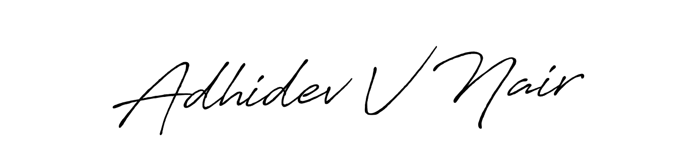 It looks lik you need a new signature style for name Adhidev V Nair. Design unique handwritten (Antro_Vectra_Bolder) signature with our free signature maker in just a few clicks. Adhidev V Nair signature style 7 images and pictures png