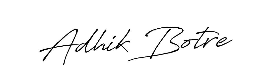 Similarly Antro_Vectra_Bolder is the best handwritten signature design. Signature creator online .You can use it as an online autograph creator for name Adhik Botre. Adhik Botre signature style 7 images and pictures png