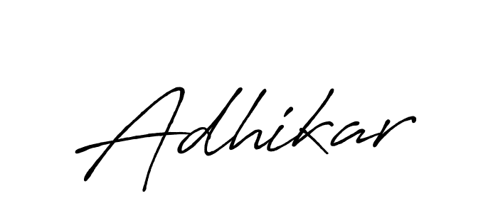 How to make Adhikar signature? Antro_Vectra_Bolder is a professional autograph style. Create handwritten signature for Adhikar name. Adhikar signature style 7 images and pictures png