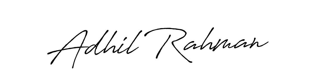 The best way (Antro_Vectra_Bolder) to make a short signature is to pick only two or three words in your name. The name Adhil Rahman include a total of six letters. For converting this name. Adhil Rahman signature style 7 images and pictures png