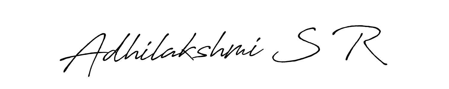 How to make Adhilakshmi S R signature? Antro_Vectra_Bolder is a professional autograph style. Create handwritten signature for Adhilakshmi S R name. Adhilakshmi S R signature style 7 images and pictures png