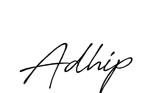 Design your own signature with our free online signature maker. With this signature software, you can create a handwritten (Antro_Vectra_Bolder) signature for name Adhip. Adhip signature style 7 images and pictures png