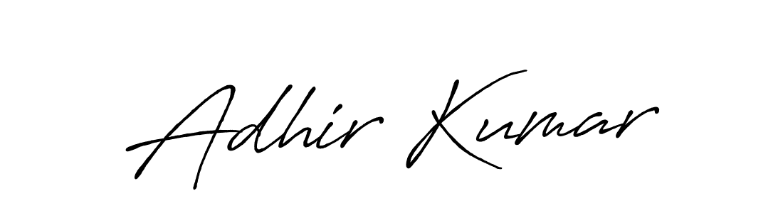 Similarly Antro_Vectra_Bolder is the best handwritten signature design. Signature creator online .You can use it as an online autograph creator for name Adhir Kumar. Adhir Kumar signature style 7 images and pictures png