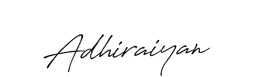 Create a beautiful signature design for name Adhiraiyan. With this signature (Antro_Vectra_Bolder) fonts, you can make a handwritten signature for free. Adhiraiyan signature style 7 images and pictures png