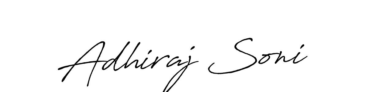 Also we have Adhiraj Soni name is the best signature style. Create professional handwritten signature collection using Antro_Vectra_Bolder autograph style. Adhiraj Soni signature style 7 images and pictures png