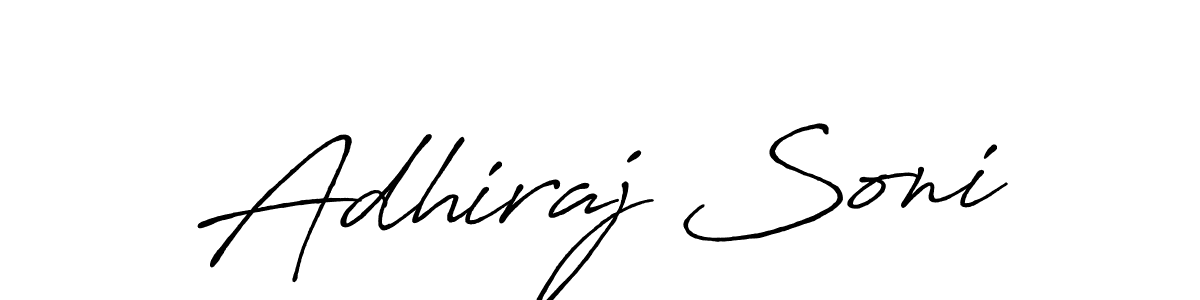 Also we have Adhiraj Soni name is the best signature style. Create professional handwritten signature collection using Antro_Vectra_Bolder autograph style. Adhiraj Soni signature style 7 images and pictures png