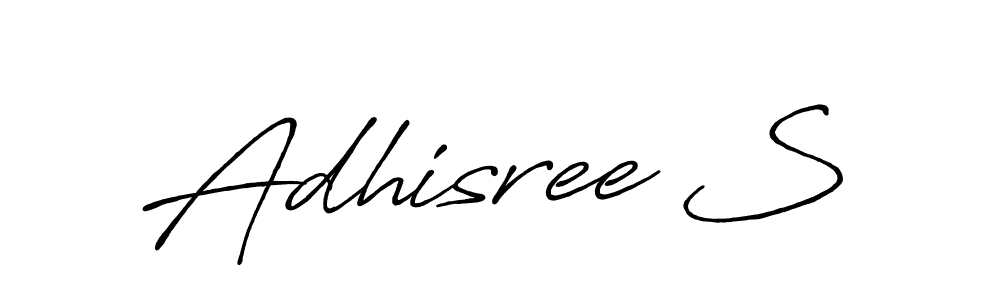You should practise on your own different ways (Antro_Vectra_Bolder) to write your name (Adhisree S) in signature. don't let someone else do it for you. Adhisree S signature style 7 images and pictures png