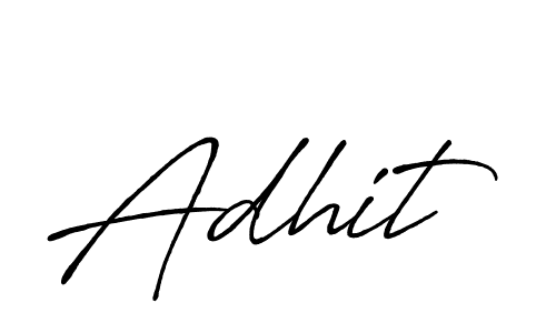 Make a beautiful signature design for name Adhit. With this signature (Antro_Vectra_Bolder) style, you can create a handwritten signature for free. Adhit signature style 7 images and pictures png