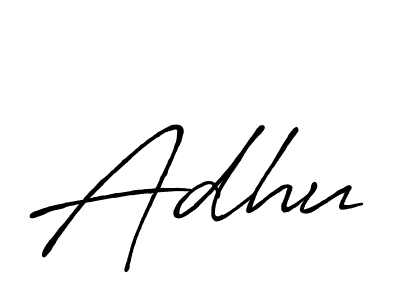 How to make Adhu name signature. Use Antro_Vectra_Bolder style for creating short signs online. This is the latest handwritten sign. Adhu signature style 7 images and pictures png