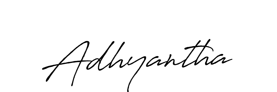 How to make Adhyantha name signature. Use Antro_Vectra_Bolder style for creating short signs online. This is the latest handwritten sign. Adhyantha signature style 7 images and pictures png