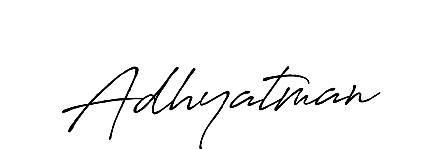 It looks lik you need a new signature style for name Adhyatman. Design unique handwritten (Antro_Vectra_Bolder) signature with our free signature maker in just a few clicks. Adhyatman signature style 7 images and pictures png