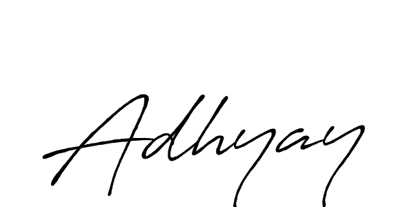 Also we have Adhyay name is the best signature style. Create professional handwritten signature collection using Antro_Vectra_Bolder autograph style. Adhyay signature style 7 images and pictures png