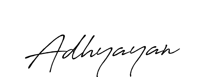 Also we have Adhyayan name is the best signature style. Create professional handwritten signature collection using Antro_Vectra_Bolder autograph style. Adhyayan signature style 7 images and pictures png