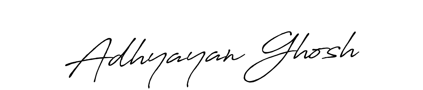 Antro_Vectra_Bolder is a professional signature style that is perfect for those who want to add a touch of class to their signature. It is also a great choice for those who want to make their signature more unique. Get Adhyayan Ghosh name to fancy signature for free. Adhyayan Ghosh signature style 7 images and pictures png