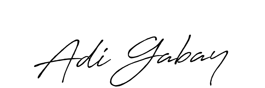 Use a signature maker to create a handwritten signature online. With this signature software, you can design (Antro_Vectra_Bolder) your own signature for name Adi Gabay. Adi Gabay signature style 7 images and pictures png