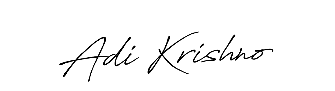 Create a beautiful signature design for name Adi Krishno. With this signature (Antro_Vectra_Bolder) fonts, you can make a handwritten signature for free. Adi Krishno signature style 7 images and pictures png