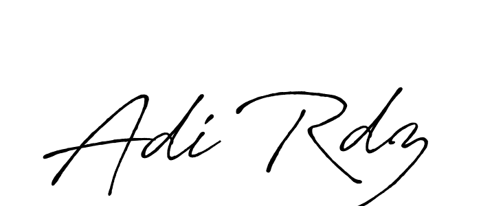 Make a beautiful signature design for name Adi Rdz. With this signature (Antro_Vectra_Bolder) style, you can create a handwritten signature for free. Adi Rdz signature style 7 images and pictures png