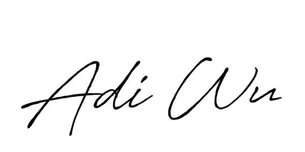 It looks lik you need a new signature style for name Adi Wu. Design unique handwritten (Antro_Vectra_Bolder) signature with our free signature maker in just a few clicks. Adi Wu signature style 7 images and pictures png