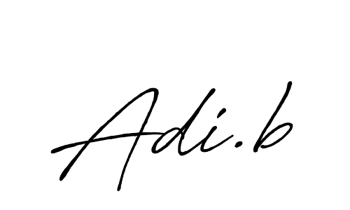 You should practise on your own different ways (Antro_Vectra_Bolder) to write your name (Adi.b) in signature. don't let someone else do it for you. Adi.b signature style 7 images and pictures png