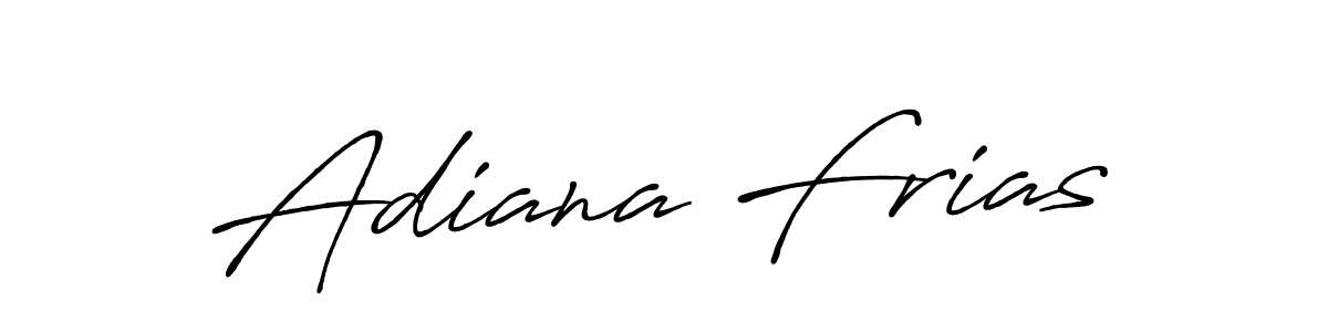 Design your own signature with our free online signature maker. With this signature software, you can create a handwritten (Antro_Vectra_Bolder) signature for name Adiana Frias. Adiana Frias signature style 7 images and pictures png