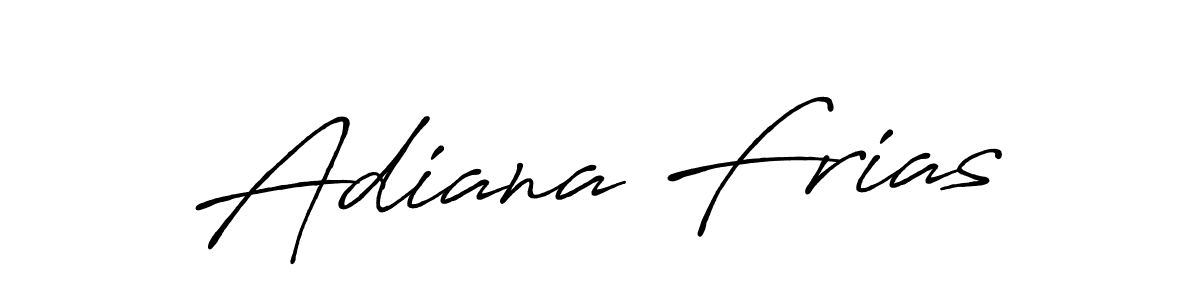 Design your own signature with our free online signature maker. With this signature software, you can create a handwritten (Antro_Vectra_Bolder) signature for name Adiana Frias. Adiana Frias signature style 7 images and pictures png