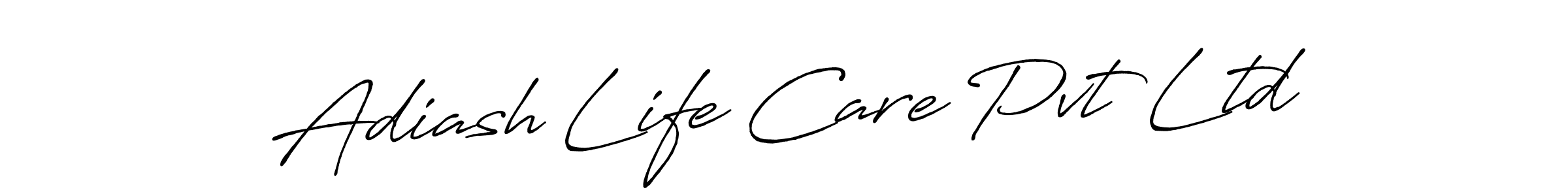 Design your own signature with our free online signature maker. With this signature software, you can create a handwritten (Antro_Vectra_Bolder) signature for name Adiash Life Care Pvt Ltd. Adiash Life Care Pvt Ltd signature style 7 images and pictures png