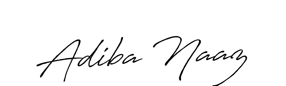 Design your own signature with our free online signature maker. With this signature software, you can create a handwritten (Antro_Vectra_Bolder) signature for name Adiba Naaz. Adiba Naaz signature style 7 images and pictures png