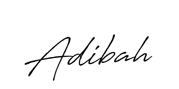 Design your own signature with our free online signature maker. With this signature software, you can create a handwritten (Antro_Vectra_Bolder) signature for name Adibah. Adibah signature style 7 images and pictures png