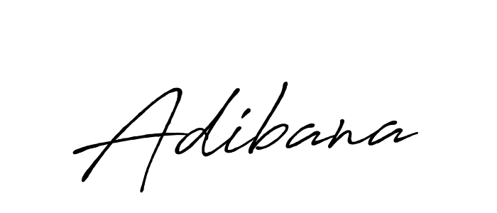 Adibana stylish signature style. Best Handwritten Sign (Antro_Vectra_Bolder) for my name. Handwritten Signature Collection Ideas for my name Adibana. Adibana signature style 7 images and pictures png