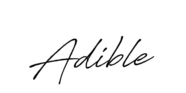 Make a beautiful signature design for name Adible. With this signature (Antro_Vectra_Bolder) style, you can create a handwritten signature for free. Adible signature style 7 images and pictures png