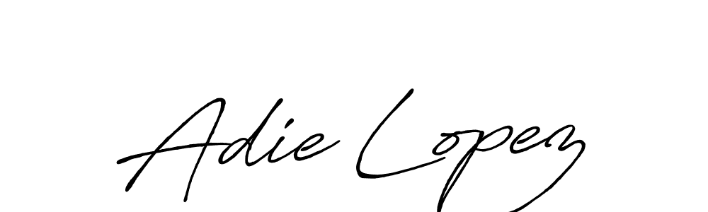 Also You can easily find your signature by using the search form. We will create Adie Lopez name handwritten signature images for you free of cost using Antro_Vectra_Bolder sign style. Adie Lopez signature style 7 images and pictures png