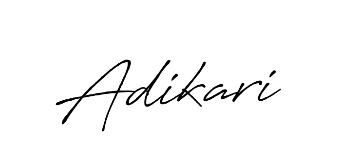 How to make Adikari signature? Antro_Vectra_Bolder is a professional autograph style. Create handwritten signature for Adikari name. Adikari signature style 7 images and pictures png