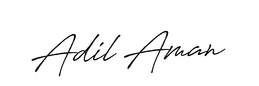 Use a signature maker to create a handwritten signature online. With this signature software, you can design (Antro_Vectra_Bolder) your own signature for name Adil Aman. Adil Aman signature style 7 images and pictures png