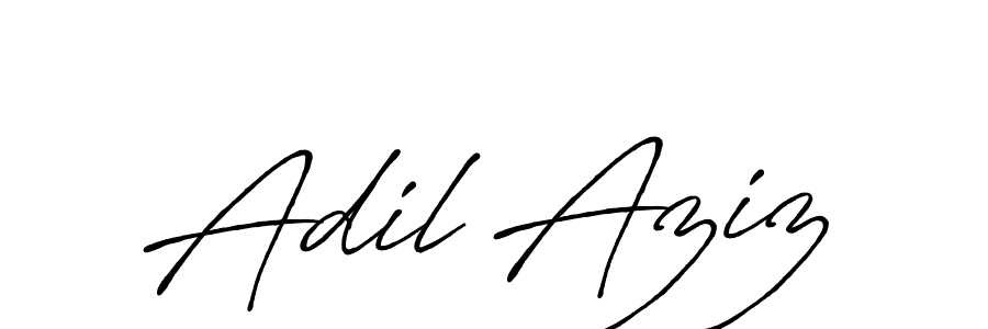 Also You can easily find your signature by using the search form. We will create Adil Aziz name handwritten signature images for you free of cost using Antro_Vectra_Bolder sign style. Adil Aziz signature style 7 images and pictures png