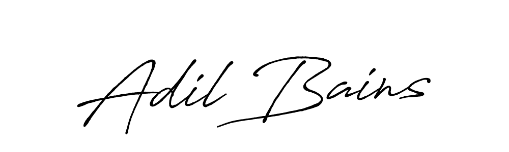 if you are searching for the best signature style for your name Adil Bains. so please give up your signature search. here we have designed multiple signature styles  using Antro_Vectra_Bolder. Adil Bains signature style 7 images and pictures png