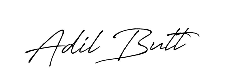 How to make Adil Butt name signature. Use Antro_Vectra_Bolder style for creating short signs online. This is the latest handwritten sign. Adil Butt signature style 7 images and pictures png