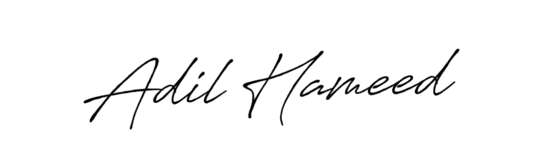 Design your own signature with our free online signature maker. With this signature software, you can create a handwritten (Antro_Vectra_Bolder) signature for name Adil Hameed. Adil Hameed signature style 7 images and pictures png