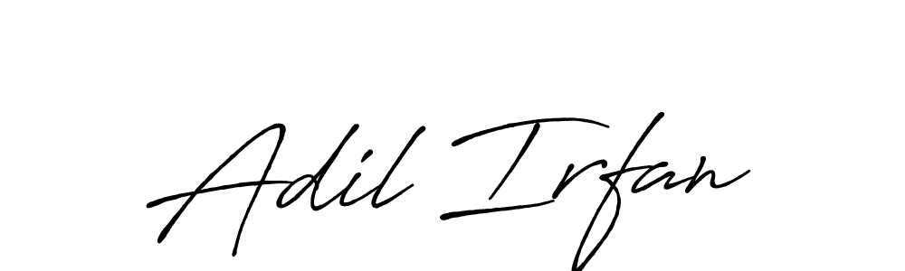 Adil Irfan stylish signature style. Best Handwritten Sign (Antro_Vectra_Bolder) for my name. Handwritten Signature Collection Ideas for my name Adil Irfan. Adil Irfan signature style 7 images and pictures png