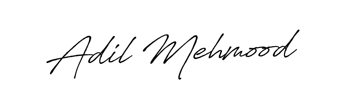 Adil Mehmood stylish signature style. Best Handwritten Sign (Antro_Vectra_Bolder) for my name. Handwritten Signature Collection Ideas for my name Adil Mehmood. Adil Mehmood signature style 7 images and pictures png