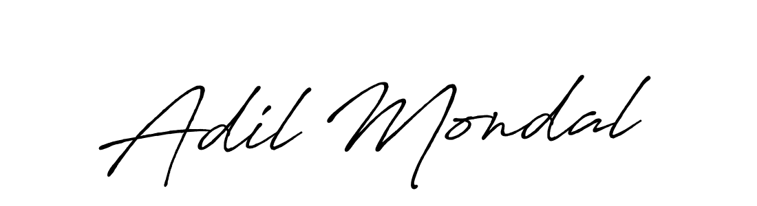 Use a signature maker to create a handwritten signature online. With this signature software, you can design (Antro_Vectra_Bolder) your own signature for name Adil Mondal. Adil Mondal signature style 7 images and pictures png