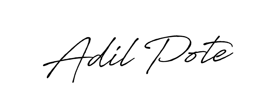 Make a short Adil Pote signature style. Manage your documents anywhere anytime using Antro_Vectra_Bolder. Create and add eSignatures, submit forms, share and send files easily. Adil Pote signature style 7 images and pictures png