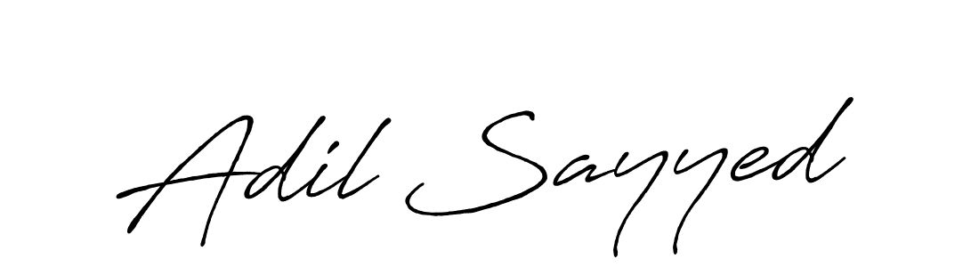 Also we have Adil Sayyed name is the best signature style. Create professional handwritten signature collection using Antro_Vectra_Bolder autograph style. Adil Sayyed signature style 7 images and pictures png