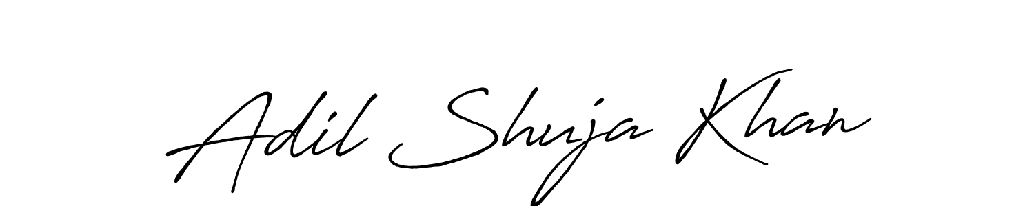 Design your own signature with our free online signature maker. With this signature software, you can create a handwritten (Antro_Vectra_Bolder) signature for name Adil Shuja Khan. Adil Shuja Khan signature style 7 images and pictures png
