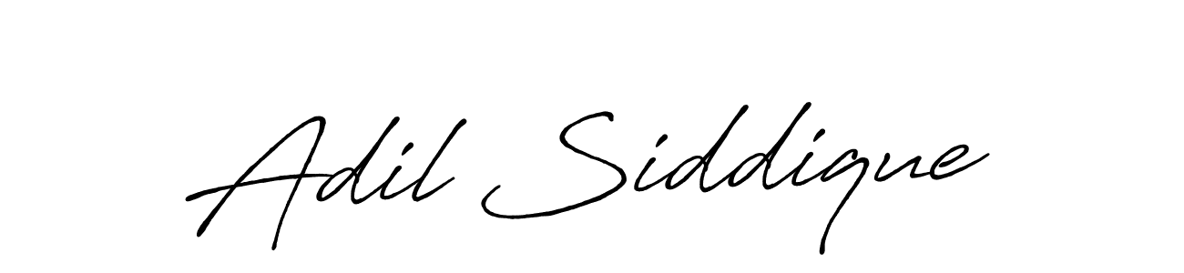 Make a beautiful signature design for name Adil Siddique. With this signature (Antro_Vectra_Bolder) style, you can create a handwritten signature for free. Adil Siddique signature style 7 images and pictures png