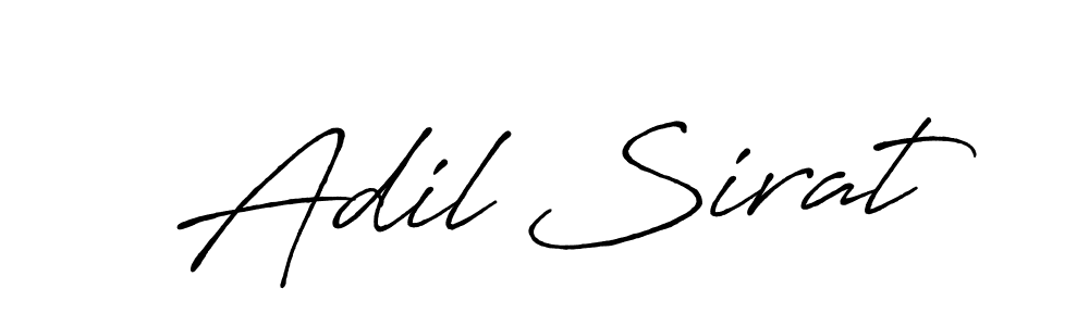 Use a signature maker to create a handwritten signature online. With this signature software, you can design (Antro_Vectra_Bolder) your own signature for name Adil Sirat. Adil Sirat signature style 7 images and pictures png