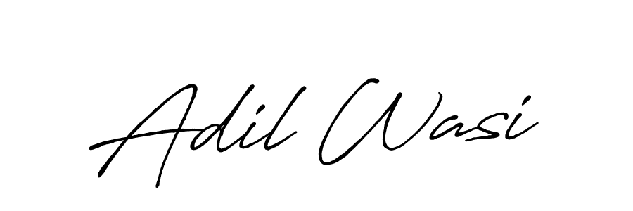 Adil Wasi stylish signature style. Best Handwritten Sign (Antro_Vectra_Bolder) for my name. Handwritten Signature Collection Ideas for my name Adil Wasi. Adil Wasi signature style 7 images and pictures png
