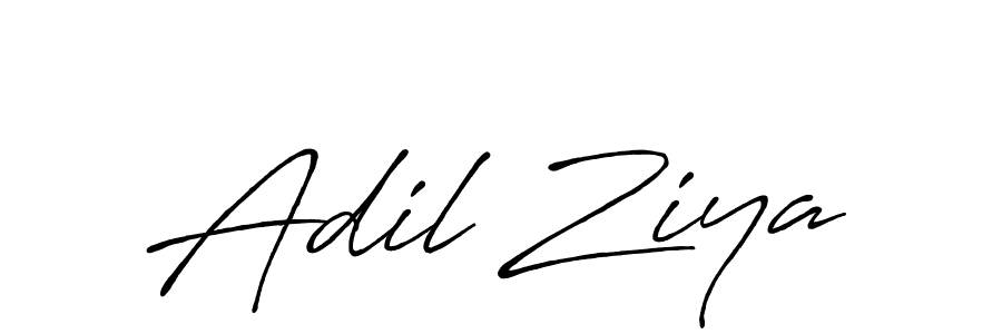 Adil Ziya stylish signature style. Best Handwritten Sign (Antro_Vectra_Bolder) for my name. Handwritten Signature Collection Ideas for my name Adil Ziya. Adil Ziya signature style 7 images and pictures png