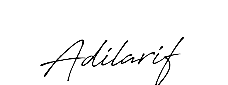 Use a signature maker to create a handwritten signature online. With this signature software, you can design (Antro_Vectra_Bolder) your own signature for name Adilarif. Adilarif signature style 7 images and pictures png